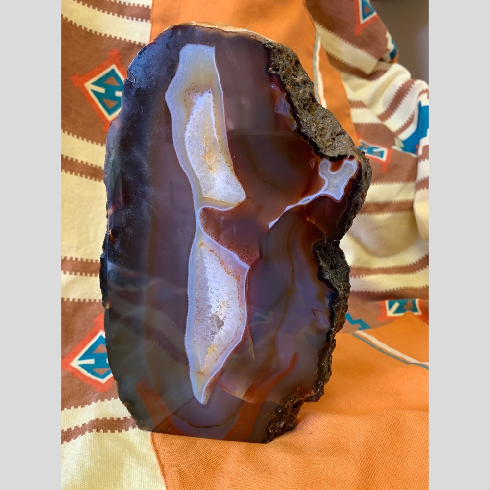 Large Natural Red Condor Agate Slice